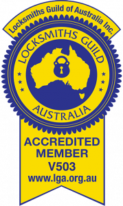 Locksmiths Guild Australia Accredited Member V503